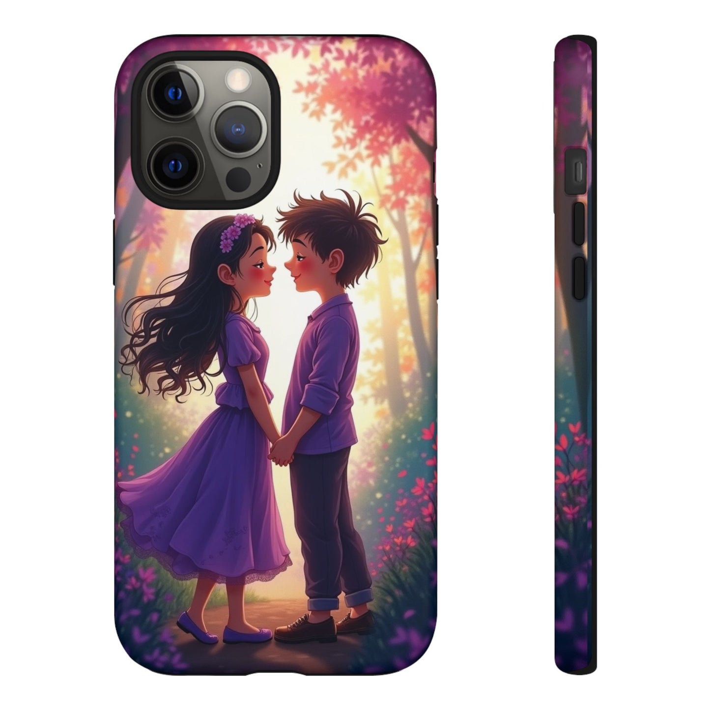 Romantic Phone Case - Cute Couple in Nature Design