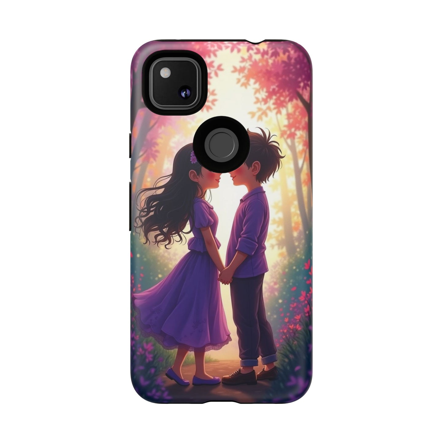 Romantic Phone Case - Cute Couple in Nature Design