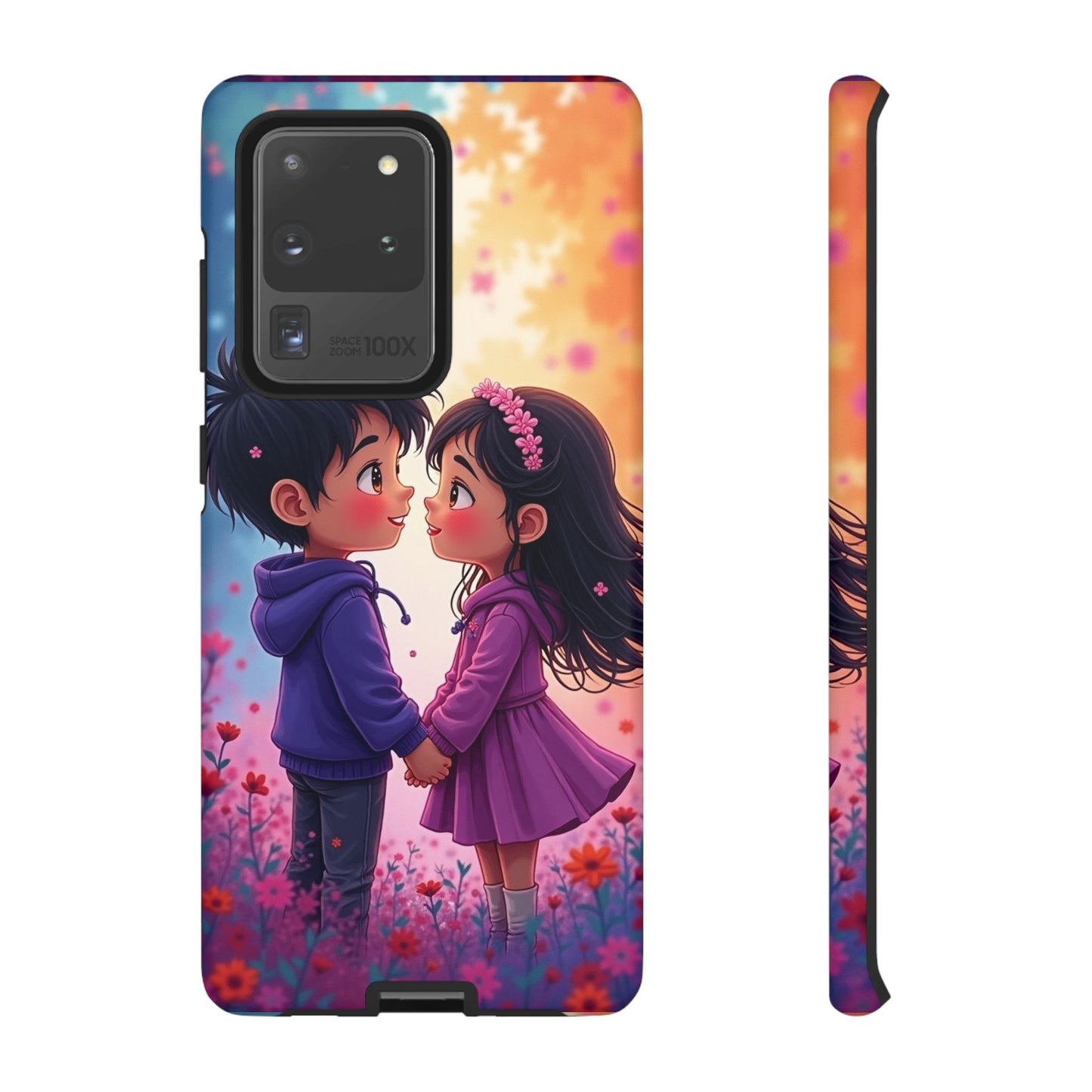 Cute Couple Phone Case - Tough Cases with Romantic Design for Kids and Teens
