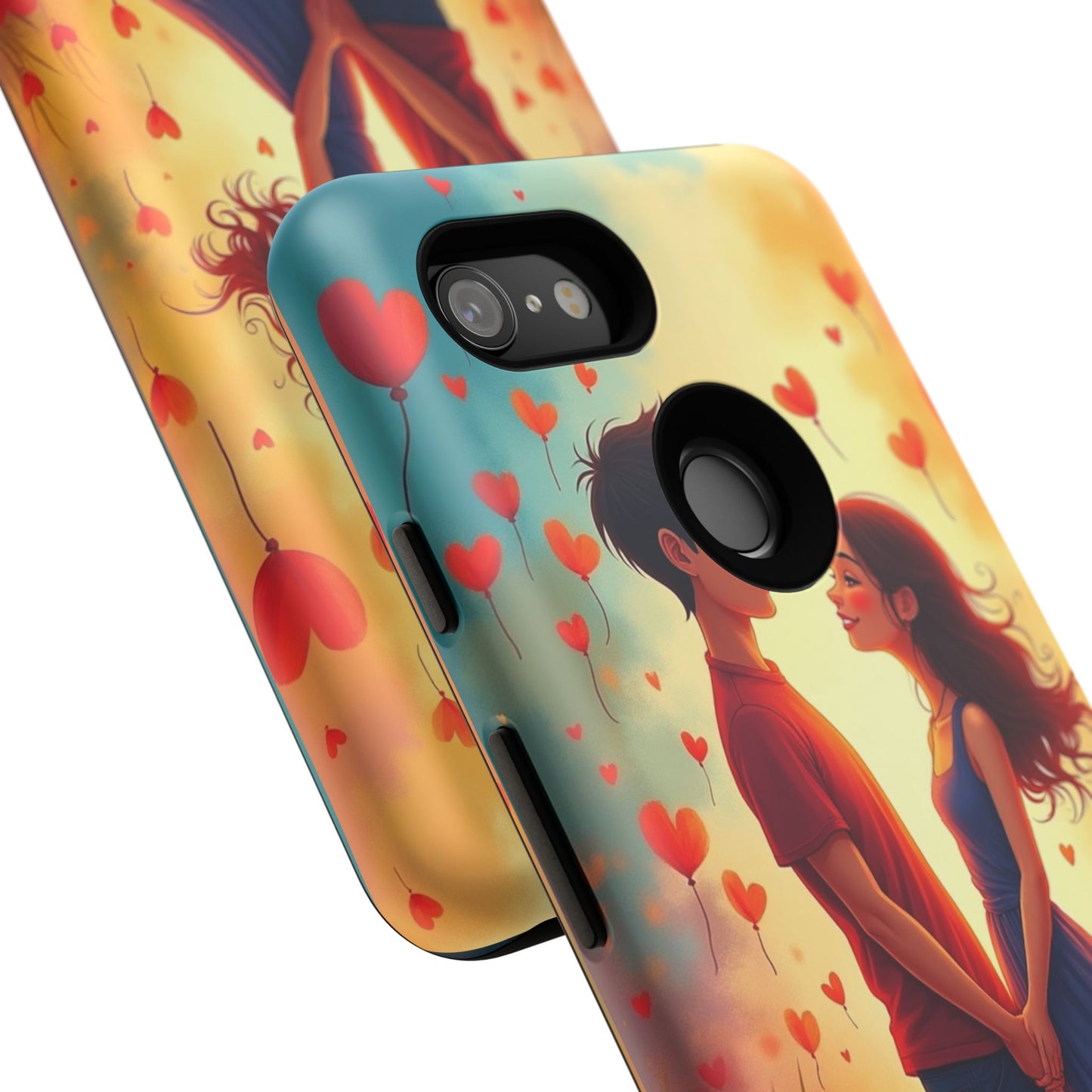 Romantic Phone Case with Heart Design for Couples