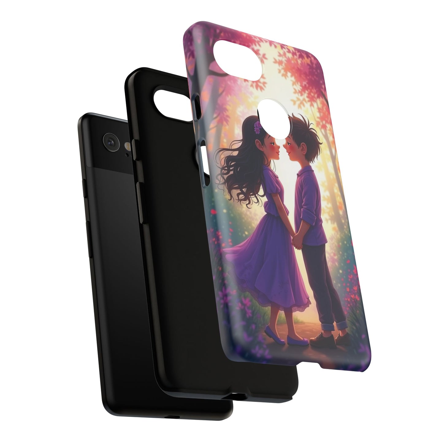 Romantic Phone Case - Cute Couple in Nature Design