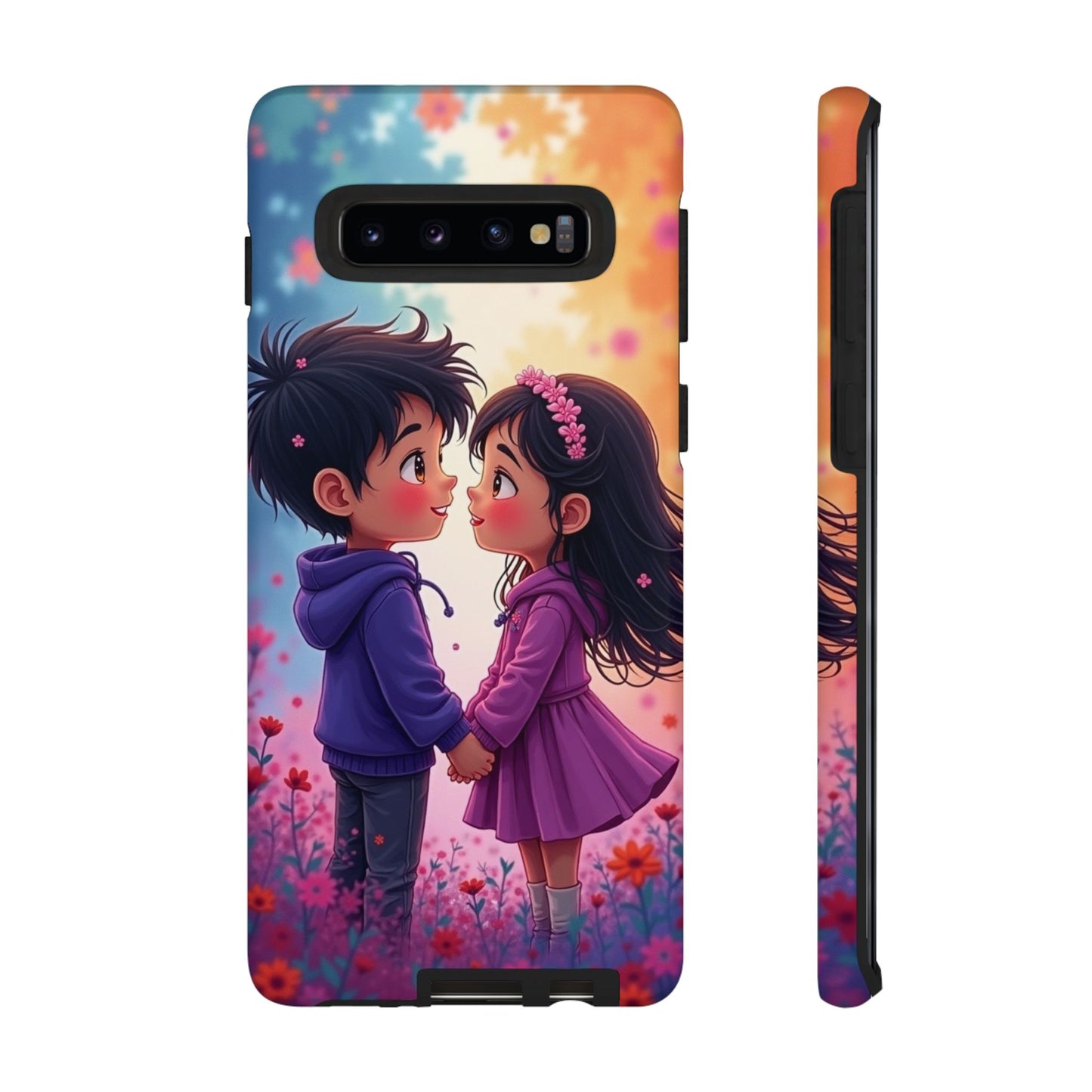 Cute Couple Phone Case - Tough Cases with Romantic Design for Kids and Teens