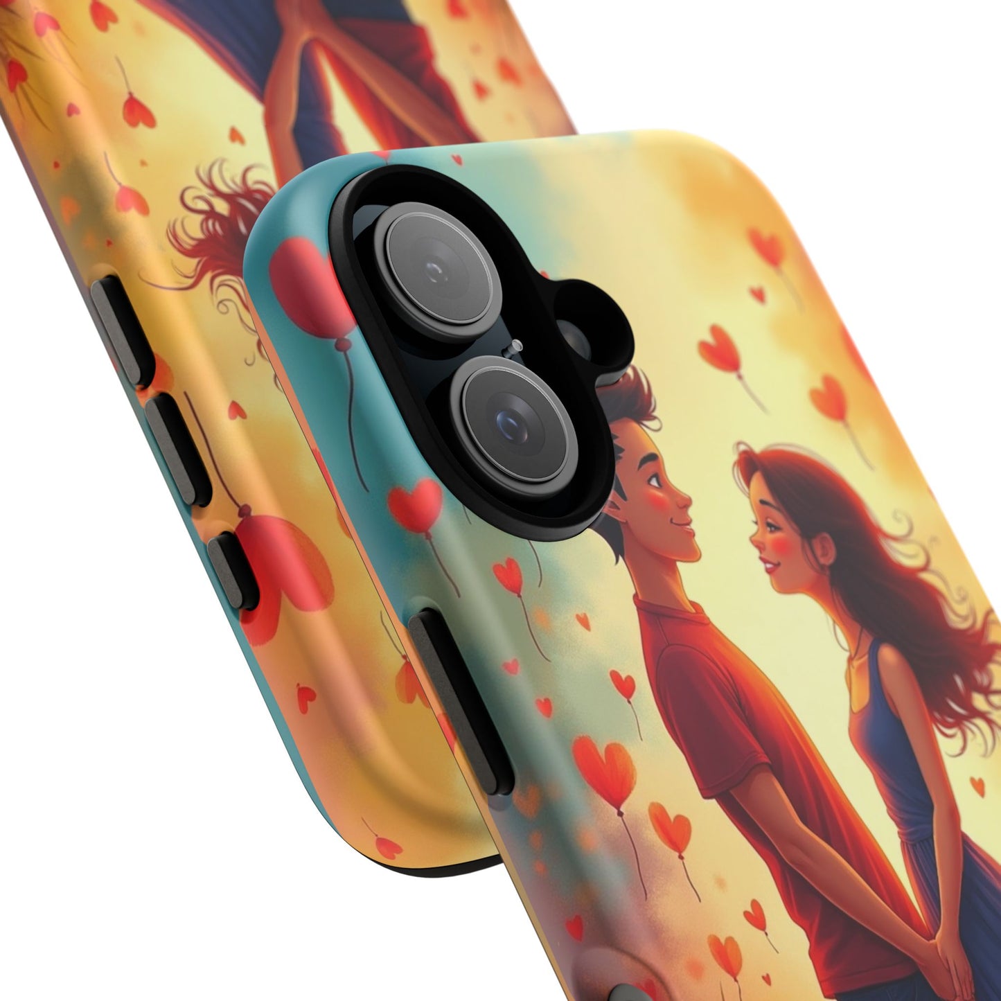 Romantic Phone Case with Heart Design for Couples