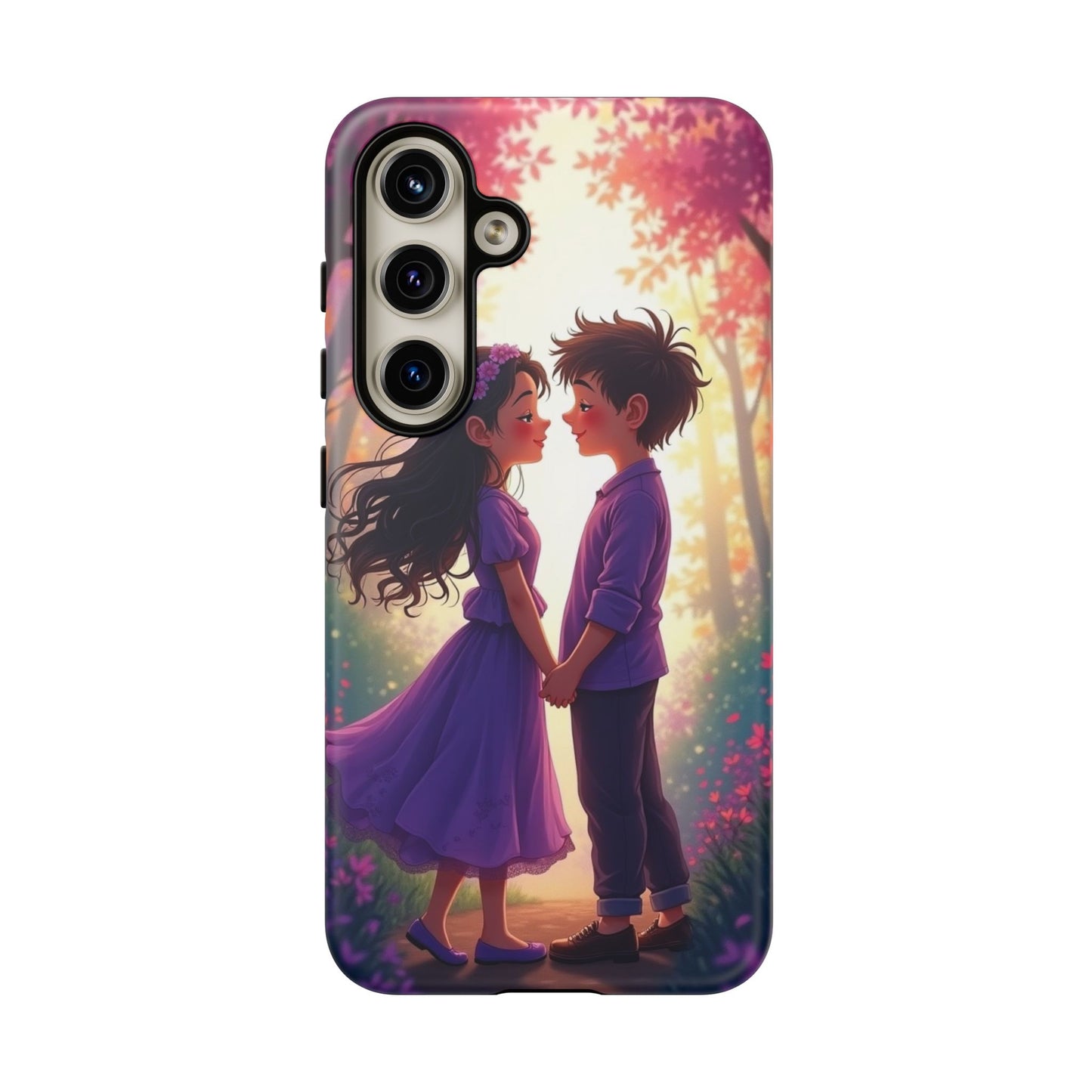 Romantic Phone Case - Cute Couple in Nature Design