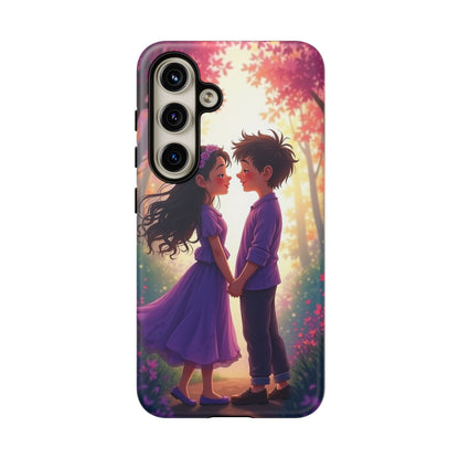Romantic Phone Case - Cute Couple in Nature Design
