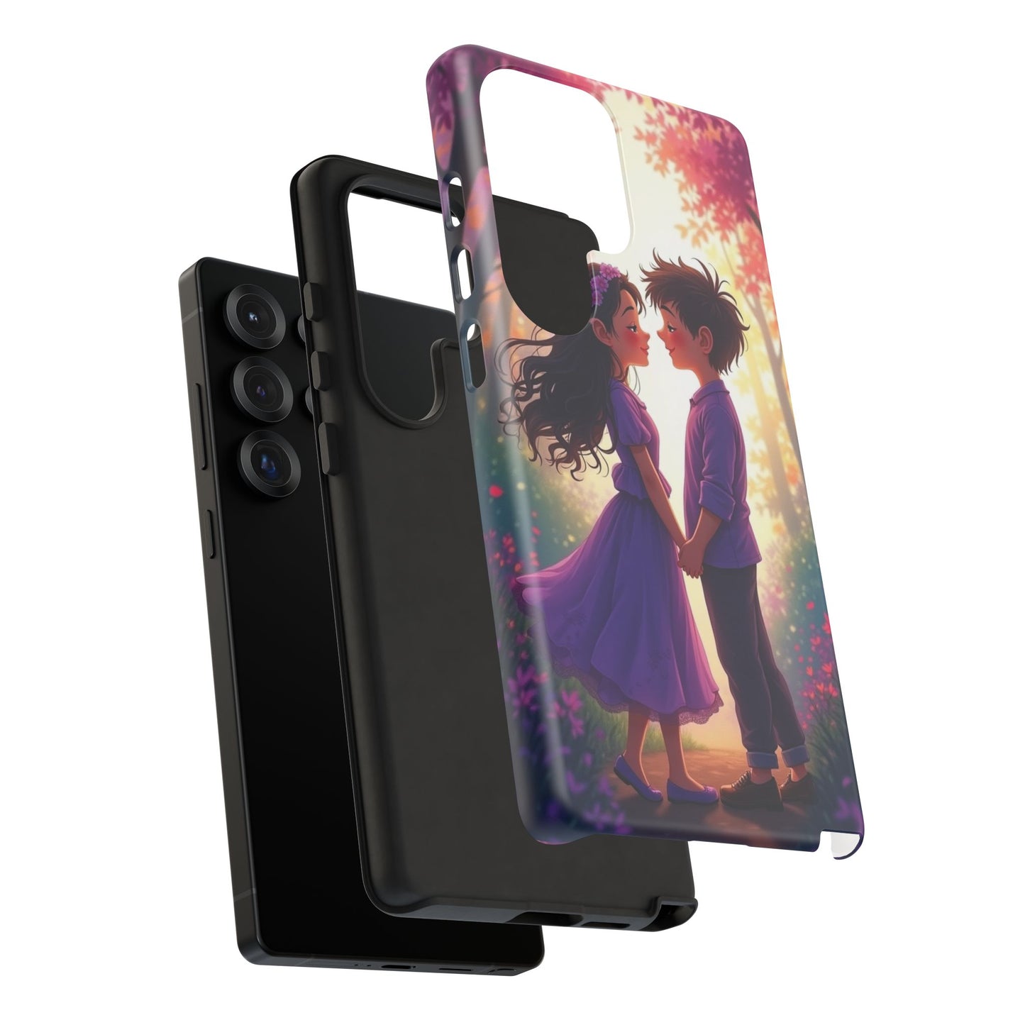 Romantic Phone Case - Cute Couple in Nature Design