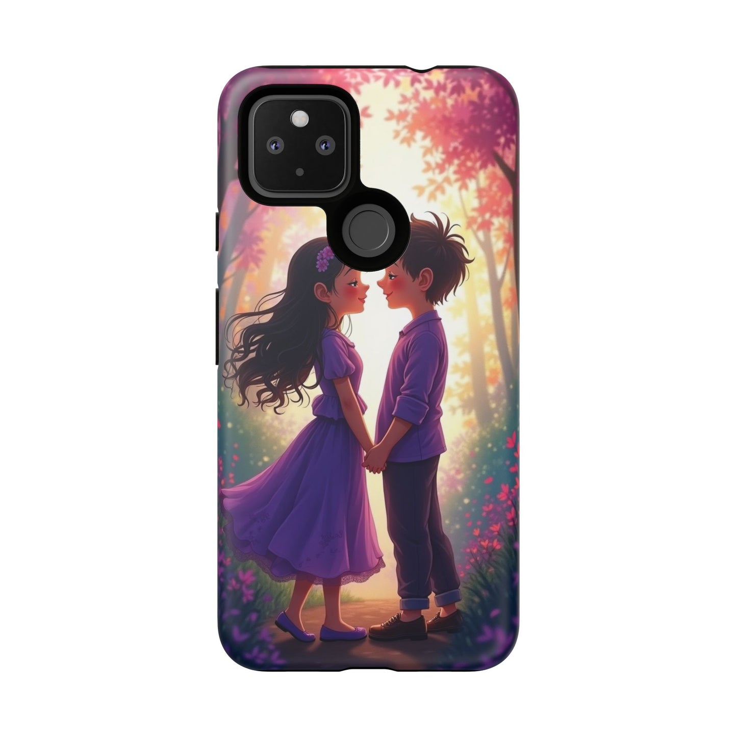 Romantic Phone Case - Cute Couple in Nature Design