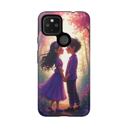 Romantic Phone Case - Cute Couple in Nature Design