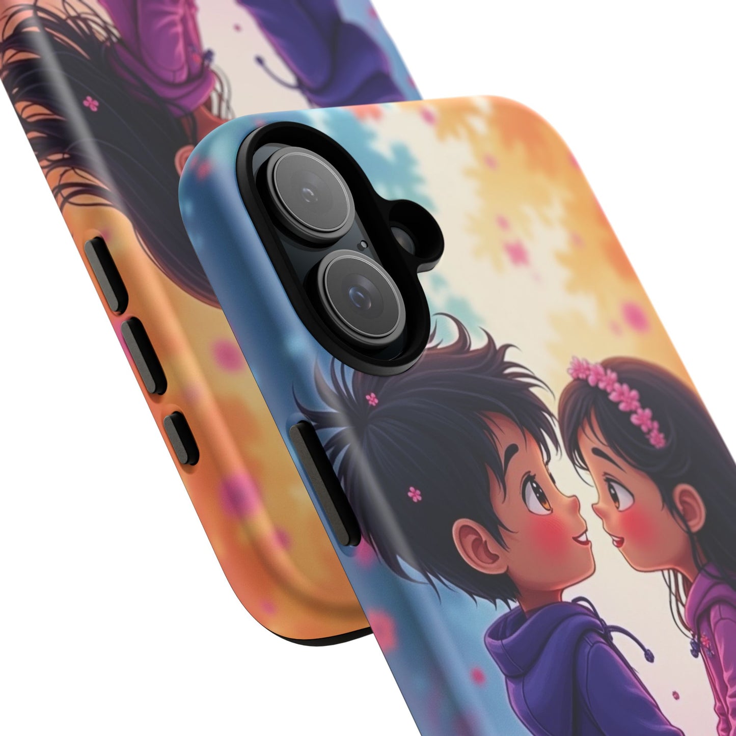 Cute Couple Phone Case - Tough Cases with Romantic Design for Kids and Teens