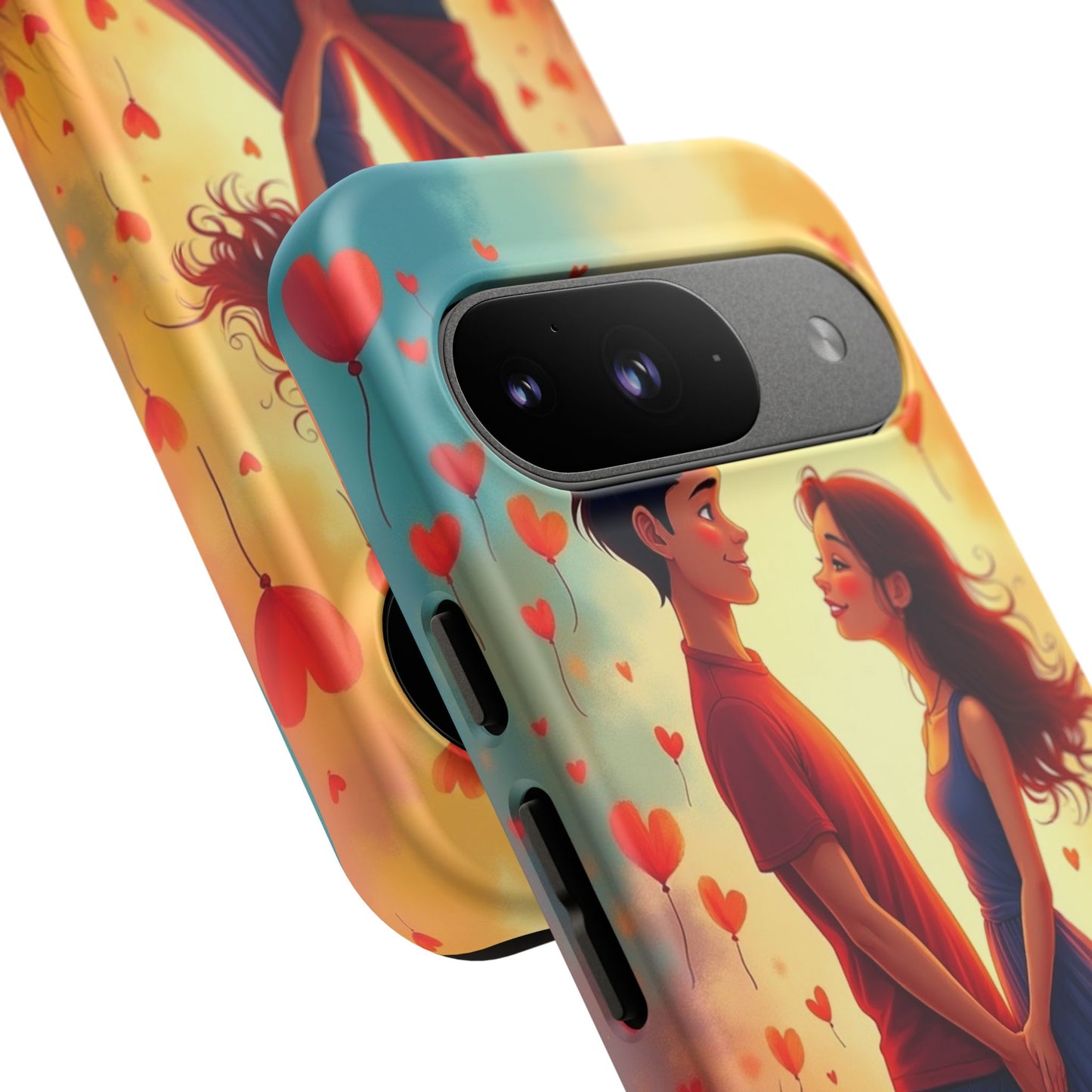 Romantic Phone Case with Heart Design for Couples