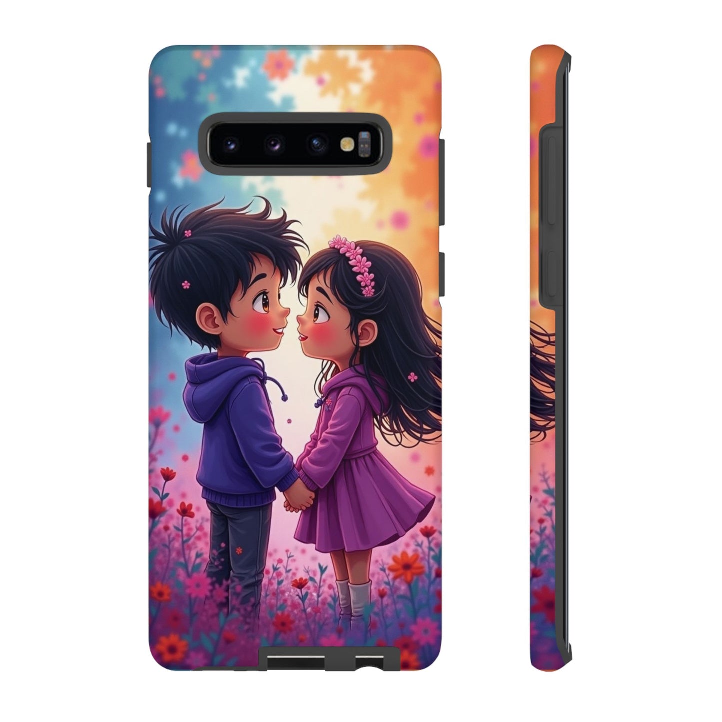 Cute Couple Phone Case - Tough Cases with Romantic Design for Kids and Teens