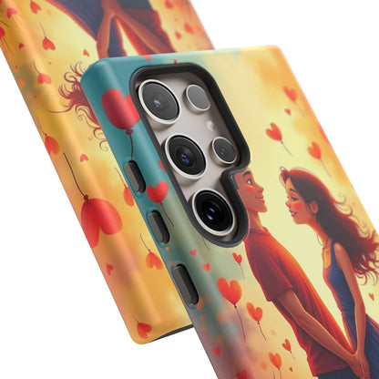 Romantic Phone Case with Heart Design for Couples