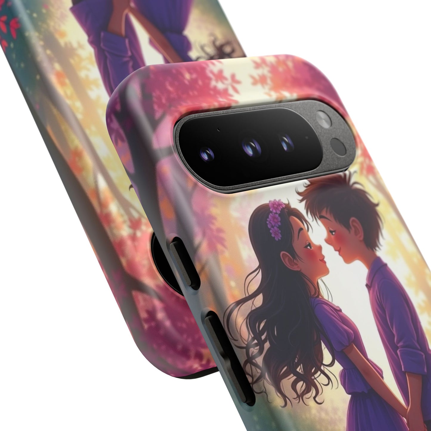 Romantic Phone Case - Cute Couple in Nature Design