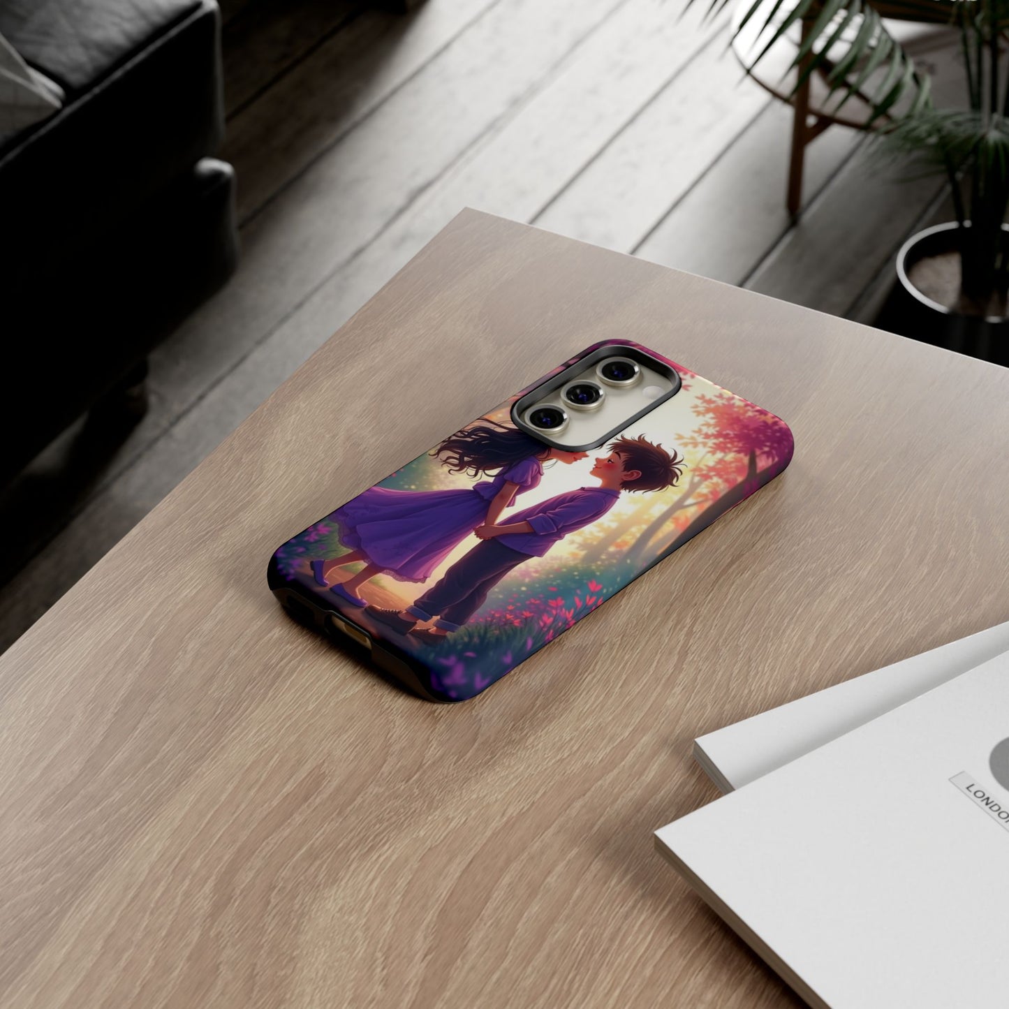 Romantic Phone Case - Cute Couple in Nature Design