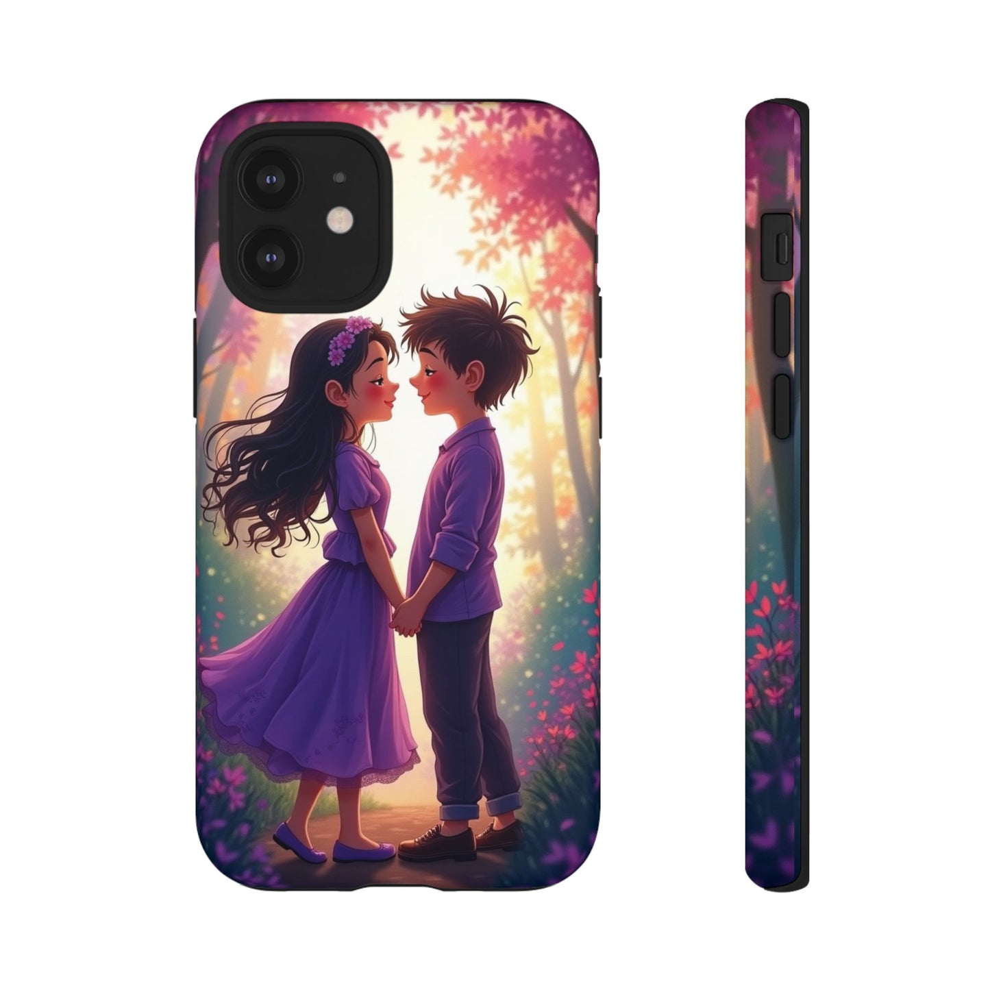 Romantic Phone Case - Cute Couple in Nature Design