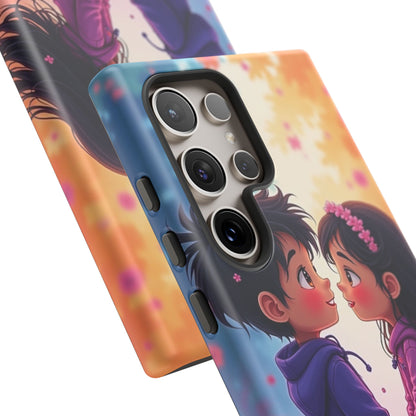 Cute Couple Phone Case - Tough Cases with Romantic Design for Kids and Teens