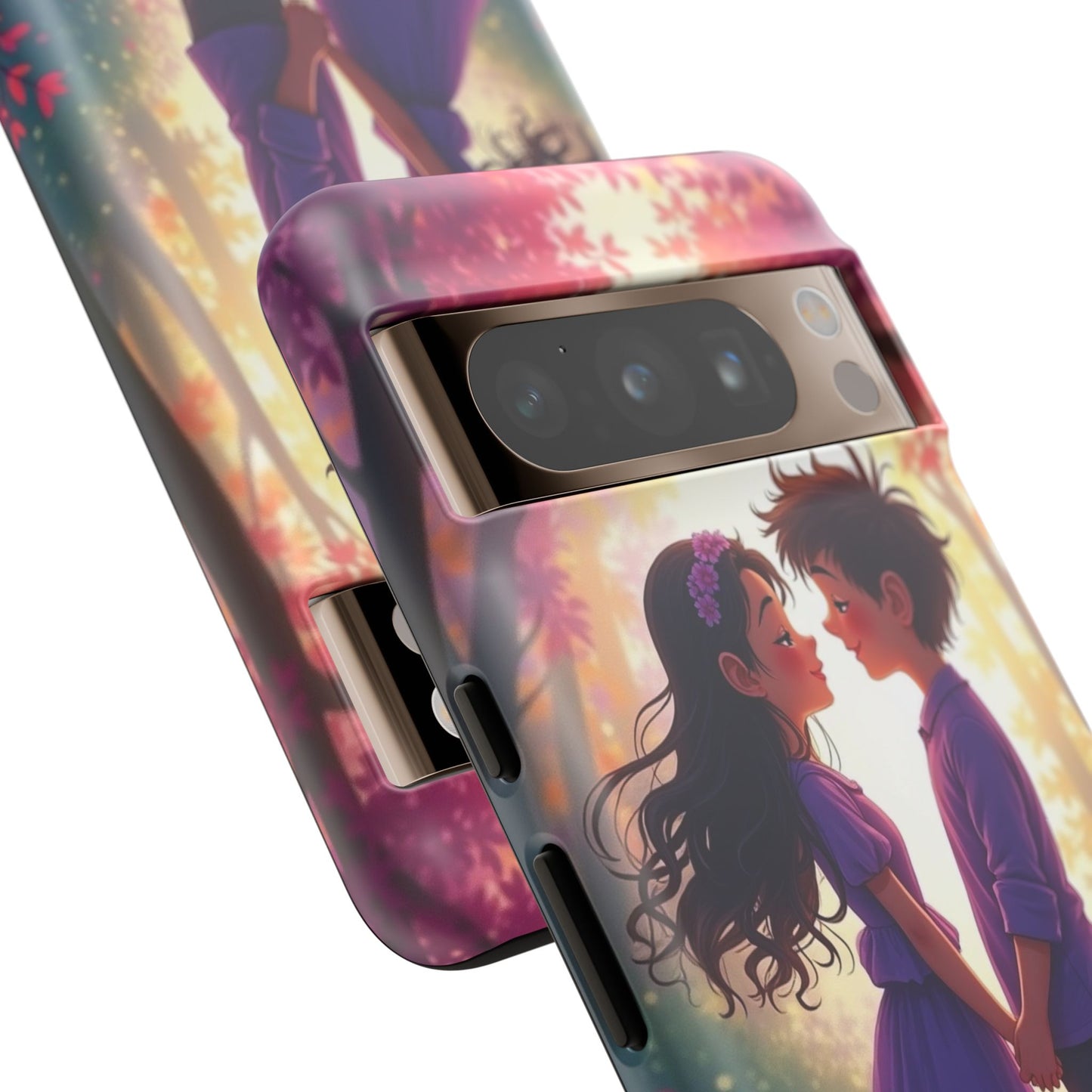 Romantic Phone Case - Cute Couple in Nature Design