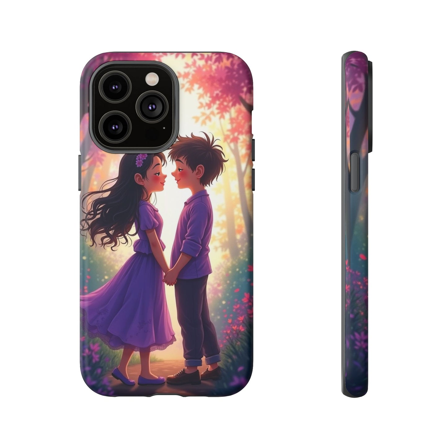 Romantic Phone Case - Cute Couple in Nature Design