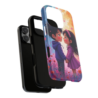 Cute Couple Phone Case - Tough Cases with Romantic Design for Kids and Teens