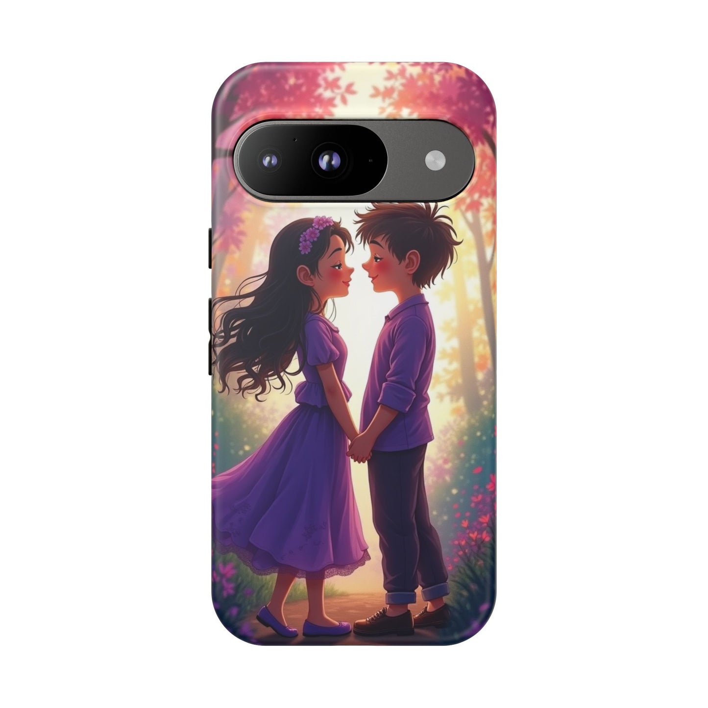 Romantic Phone Case - Cute Couple in Nature Design