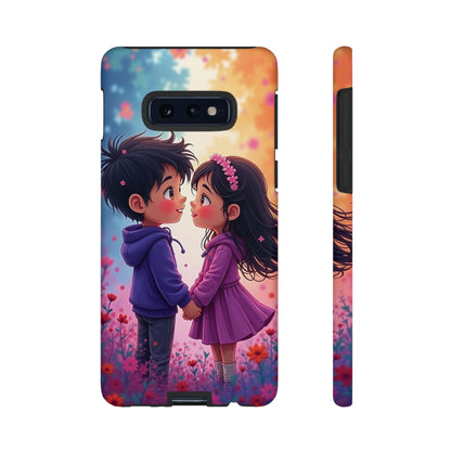 Cute Couple Phone Case - Tough Cases with Romantic Design for Kids and Teens