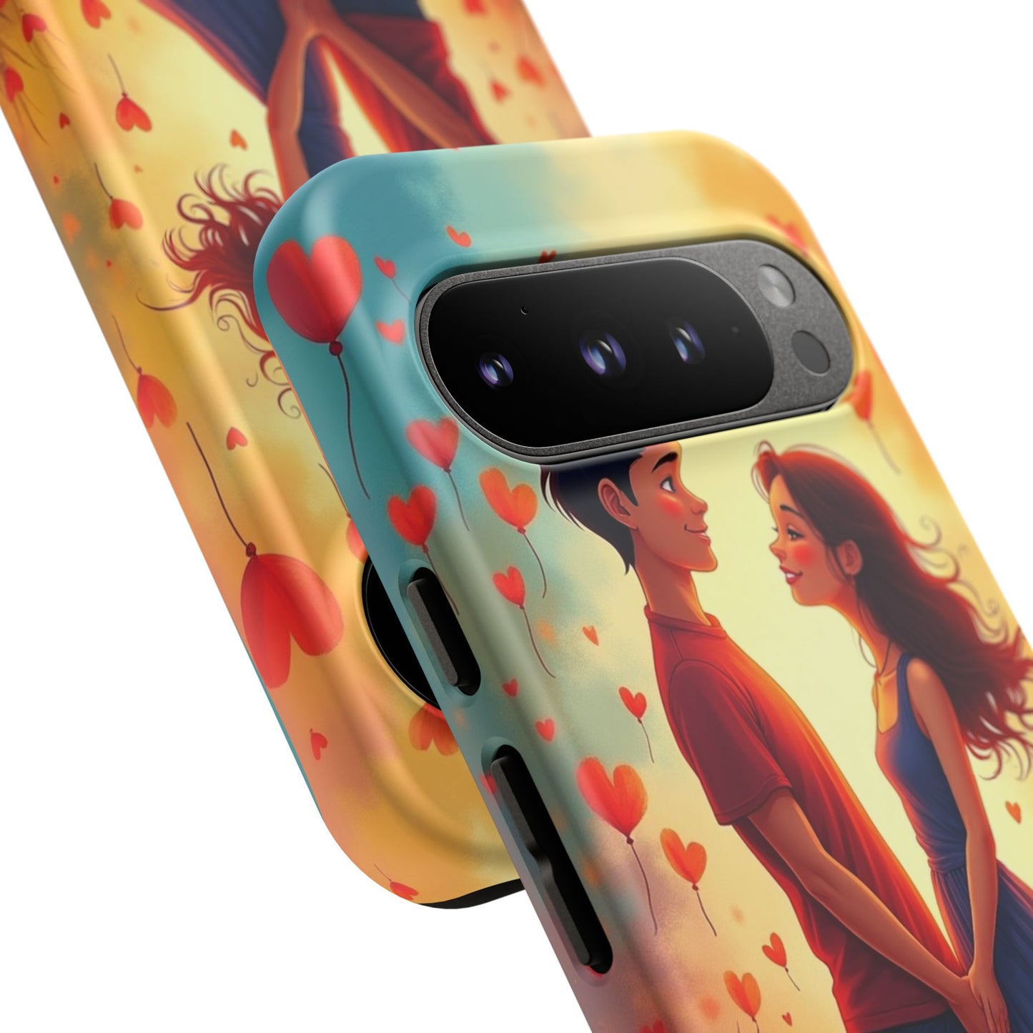 Romantic Phone Case with Heart Design for Couples