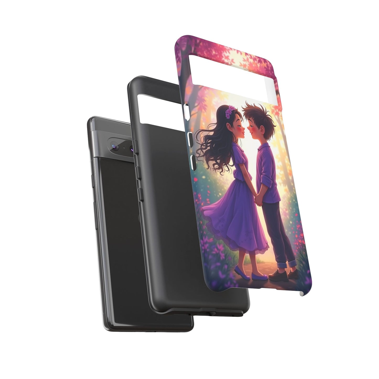 Romantic Phone Case - Cute Couple in Nature Design