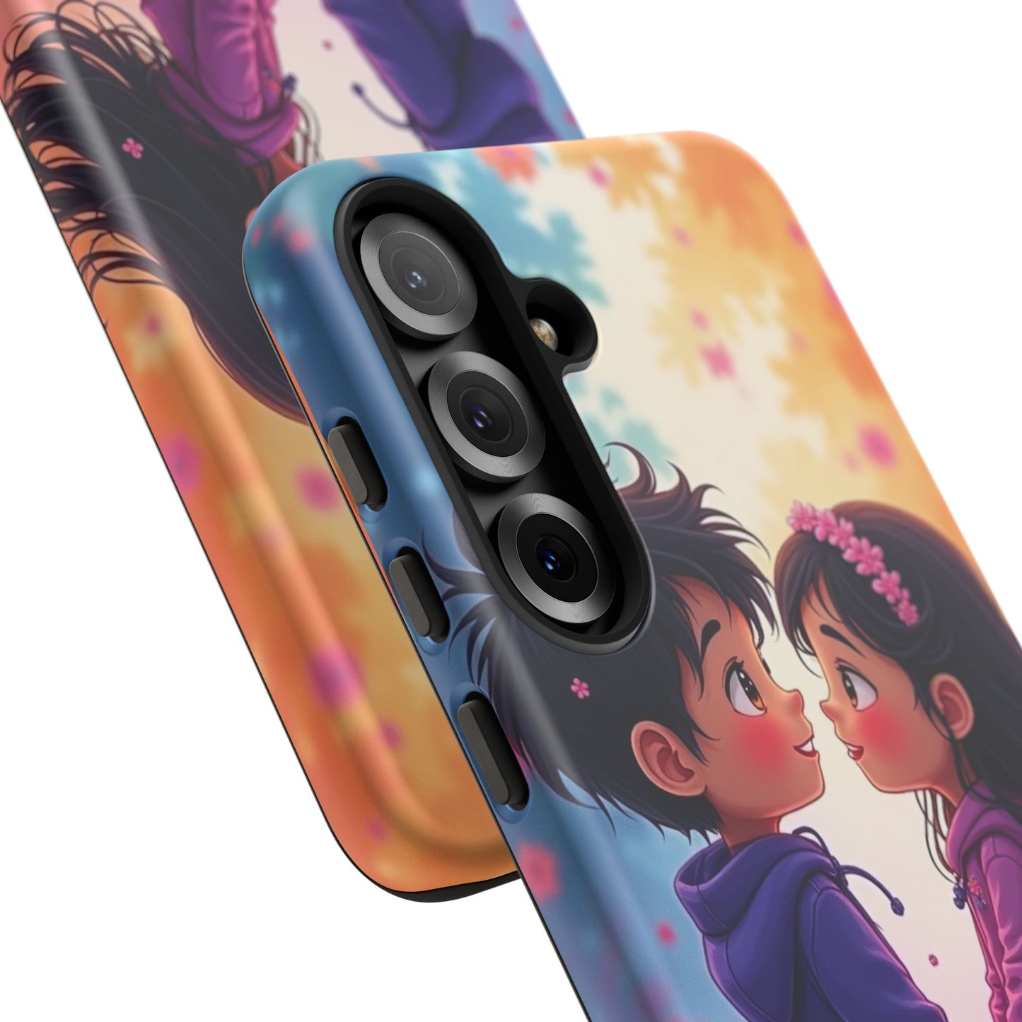 Cute Couple Phone Case - Tough Cases with Romantic Design for Kids and Teens