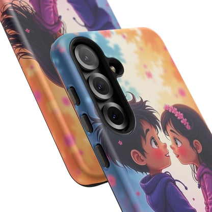 Cute Couple Phone Case - Tough Cases with Romantic Design for Kids and Teens