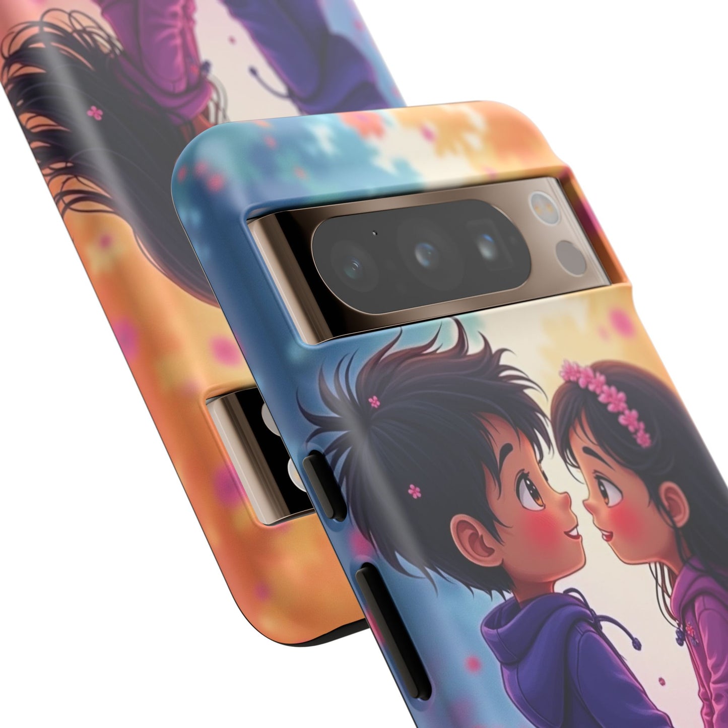 Cute Couple Phone Case - Tough Cases with Romantic Design for Kids and Teens