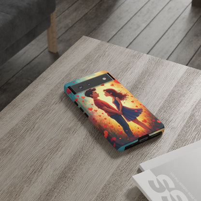 Romantic Phone Case with Heart Design for Couples