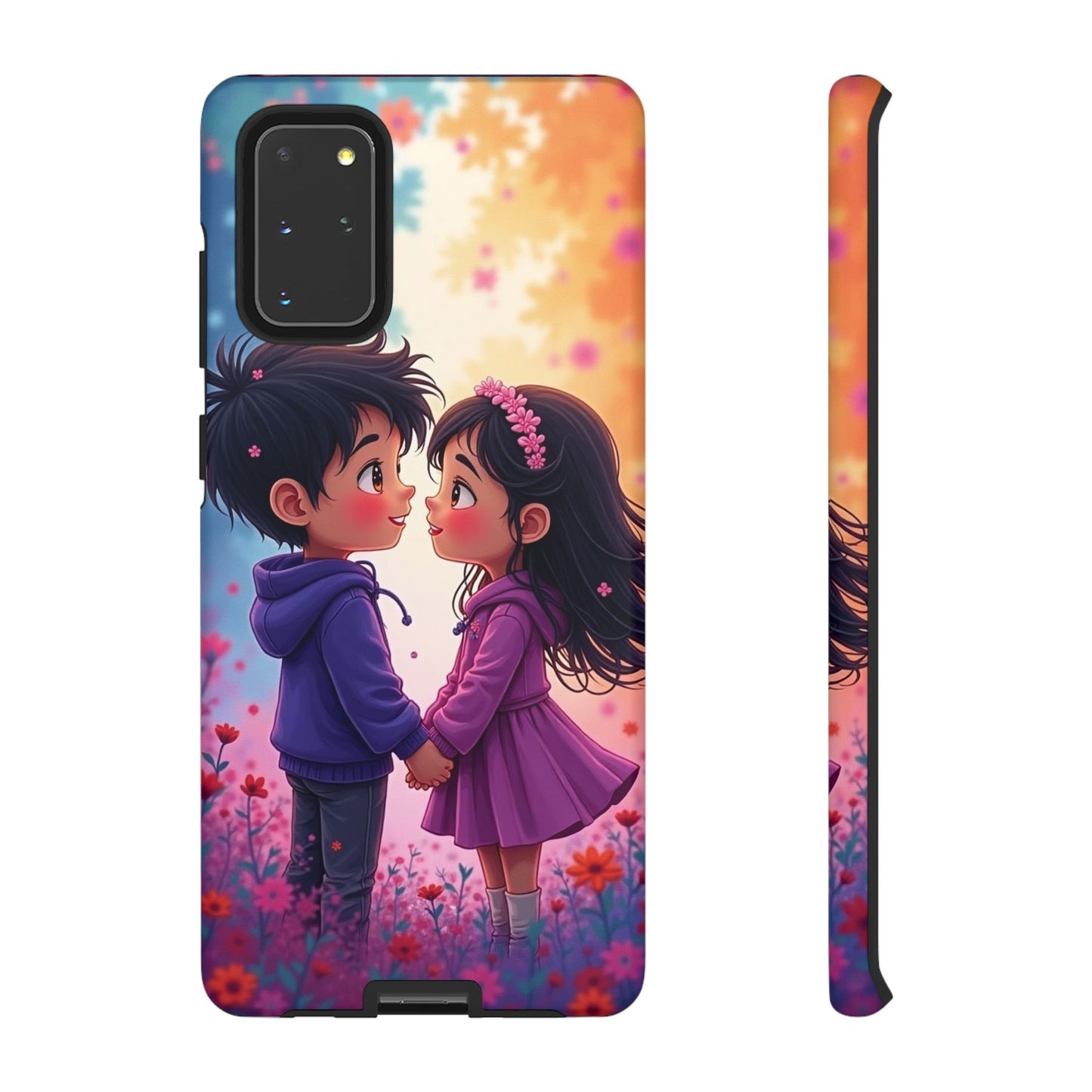 Cute Couple Phone Case - Tough Cases with Romantic Design for Kids and Teens