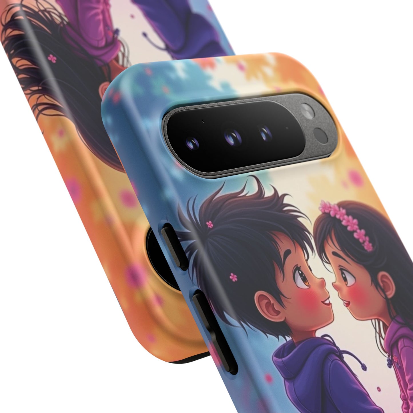 Cute Couple Phone Case - Tough Cases with Romantic Design for Kids and Teens