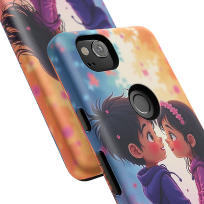 Cute Couple Phone Case - Tough Cases with Romantic Design for Kids and Teens