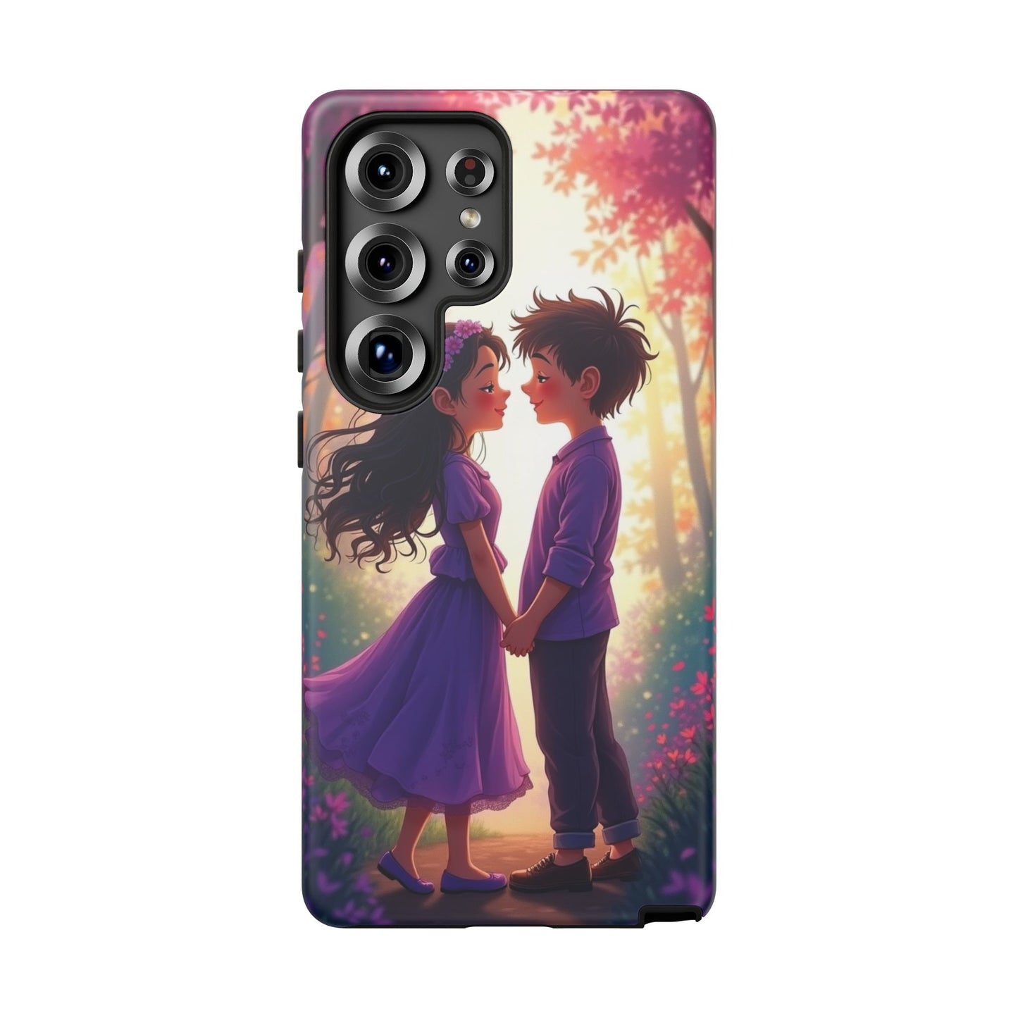 Romantic Phone Case - Cute Couple in Nature Design