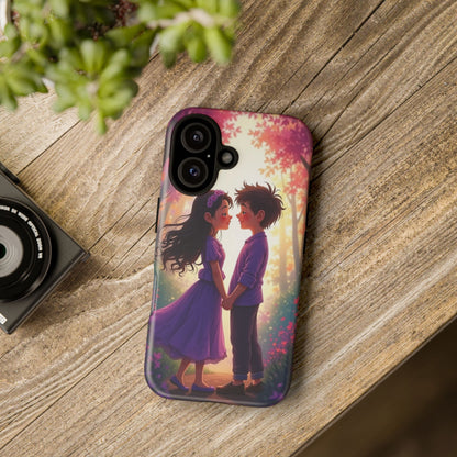 Romantic Phone Case - Cute Couple in Nature Design