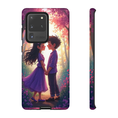 Romantic Phone Case - Cute Couple in Nature Design