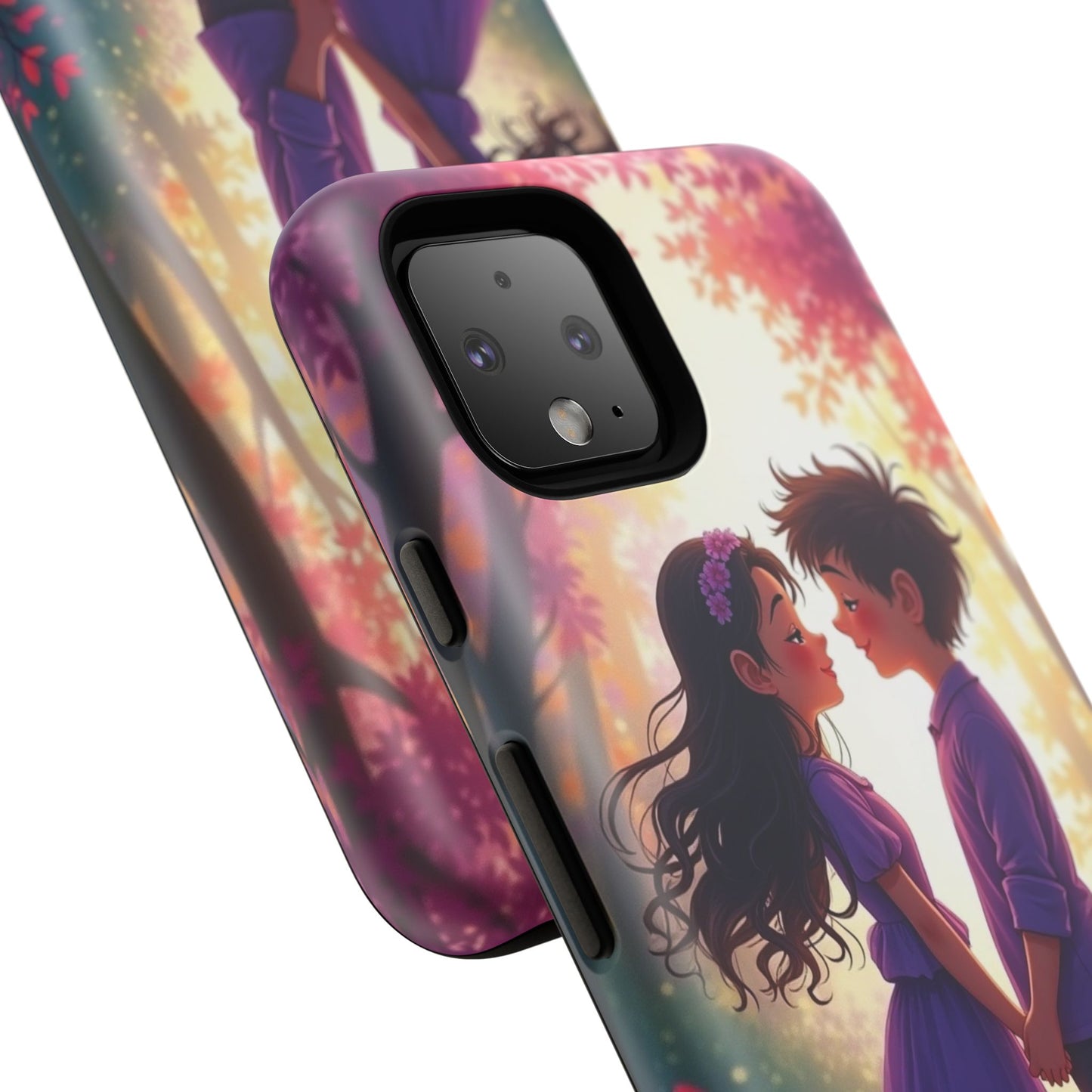 Romantic Phone Case - Cute Couple in Nature Design