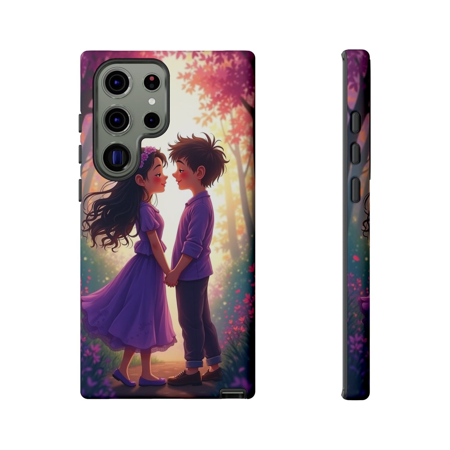 Romantic Phone Case - Cute Couple in Nature Design