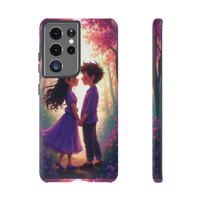 Romantic Phone Case - Cute Couple in Nature Design