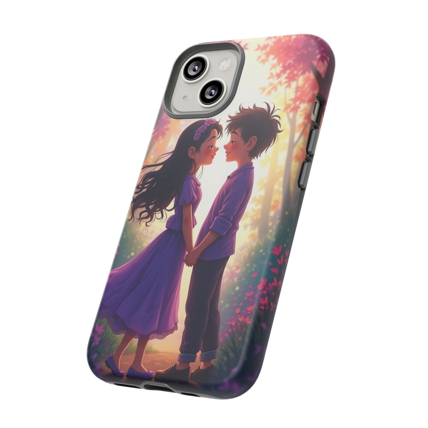 Romantic Phone Case - Cute Couple in Nature Design