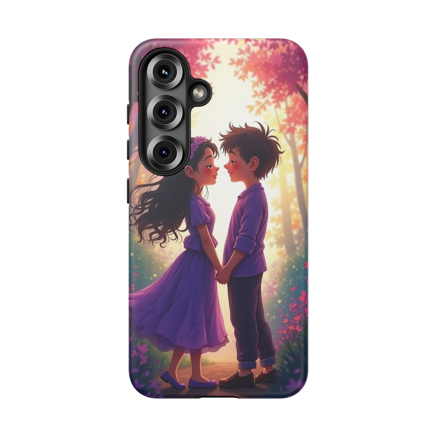 Romantic Phone Case - Cute Couple in Nature Design