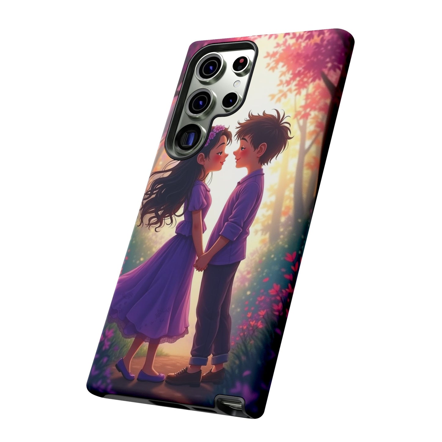 Romantic Phone Case - Cute Couple in Nature Design