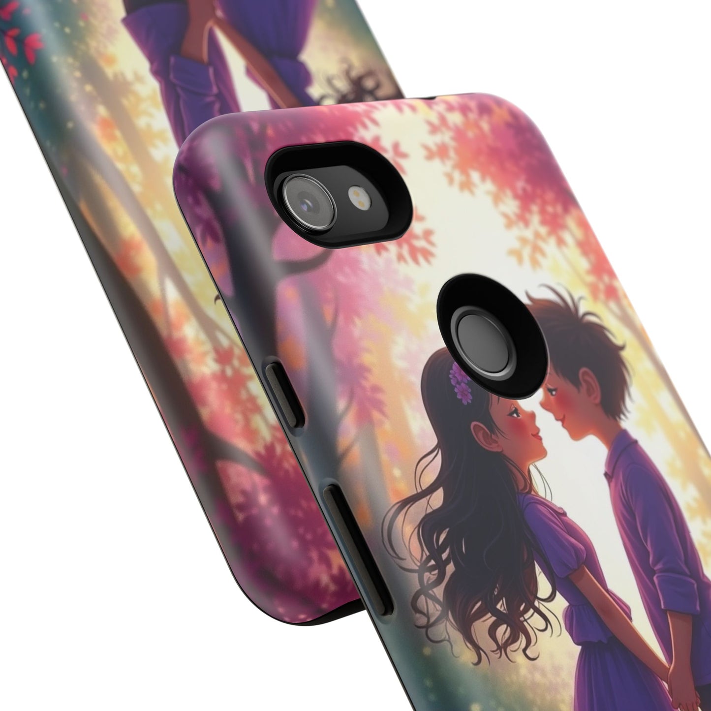 Romantic Phone Case - Cute Couple in Nature Design
