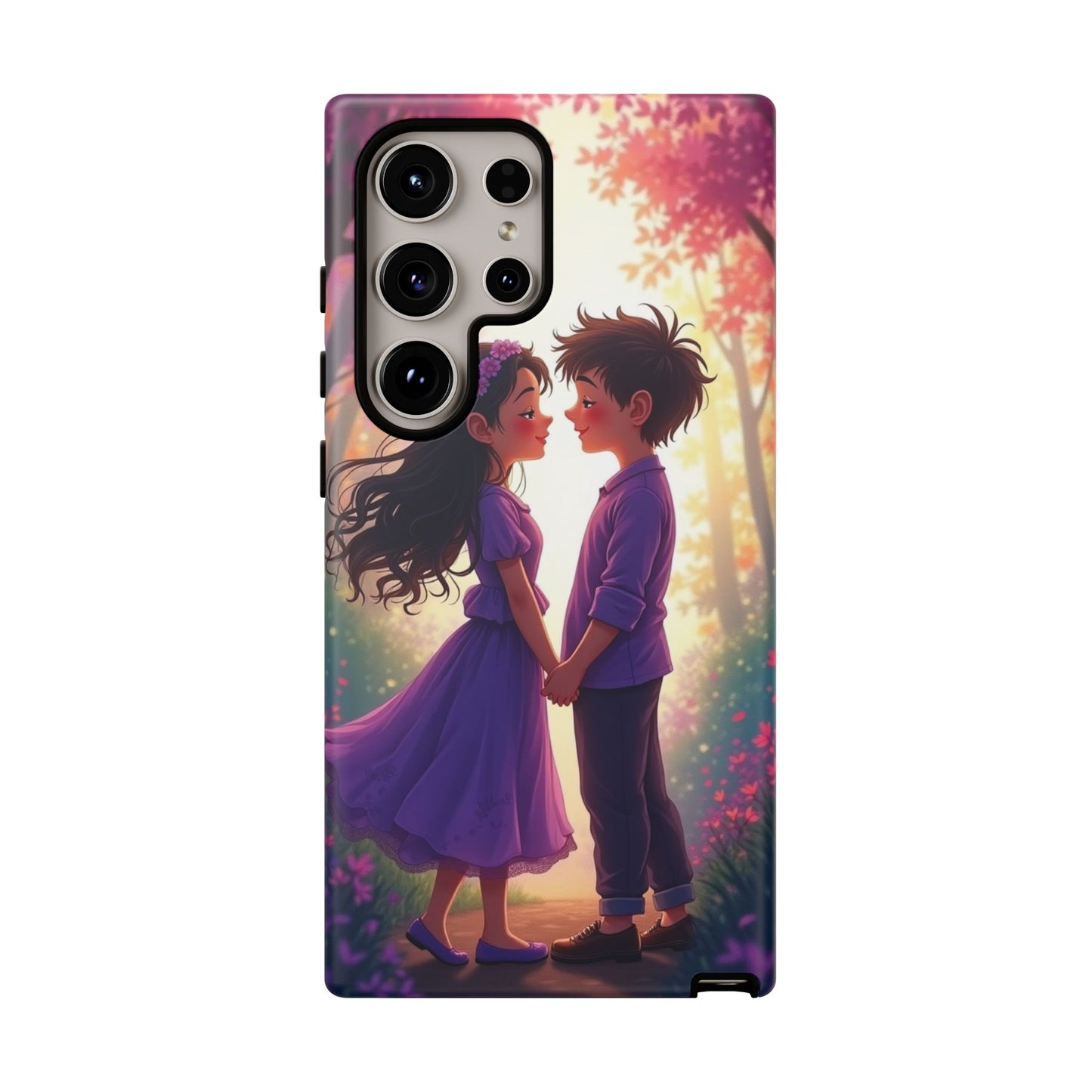 Romantic Phone Case - Cute Couple in Nature Design