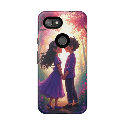 Romantic Phone Case - Cute Couple in Nature Design