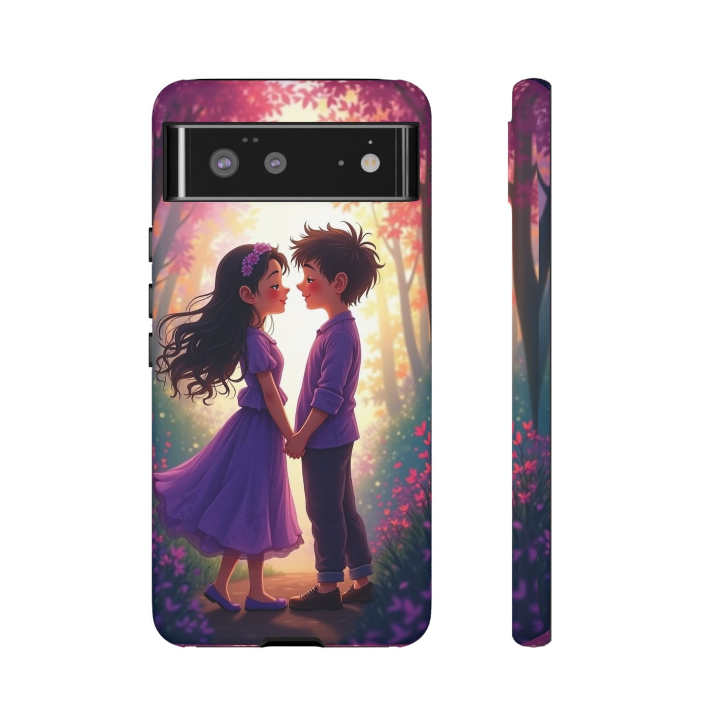 Romantic Phone Case - Cute Couple in Nature Design