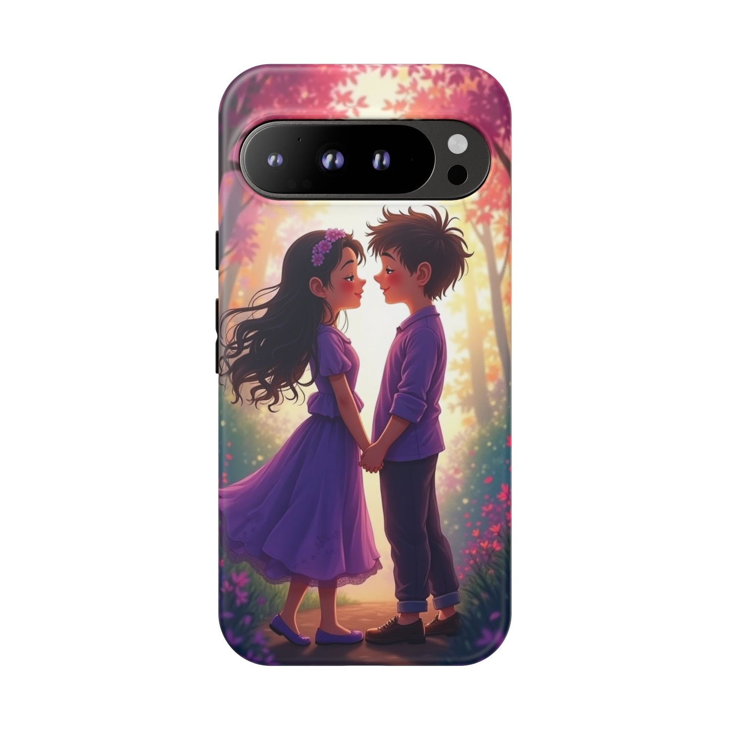 Romantic Phone Case - Cute Couple in Nature Design