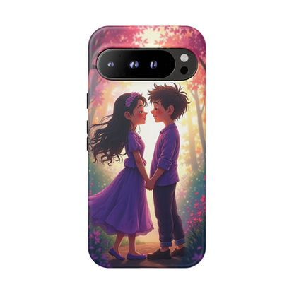 Romantic Phone Case - Cute Couple in Nature Design