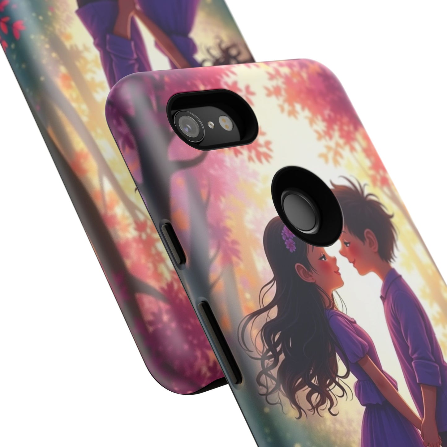 Romantic Phone Case - Cute Couple in Nature Design